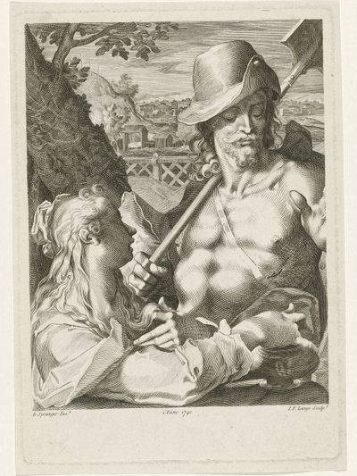 Christ Appears as a Gardener to Mary Magdalene by Johannes Fredericus Lange