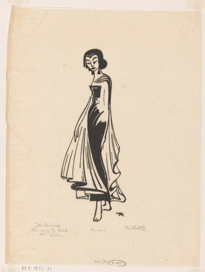 Beginning of the Dance, the Rising (Javanese Dancer) by Johannes Frederik Engelbert ten Klooster (signed by artist)