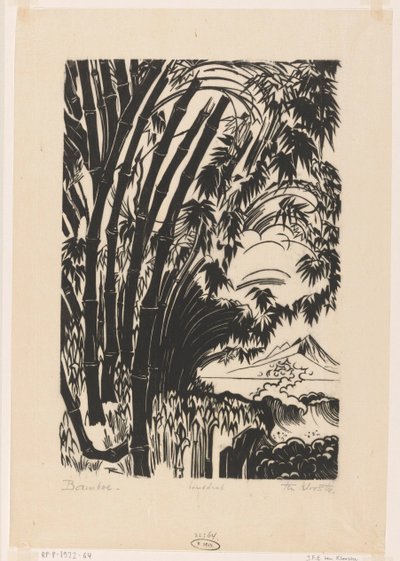 Bamboo by Johannes Frederik Engelbert ten Klooster (signed by artist)
