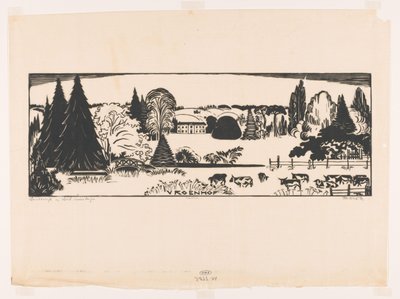 Landscape in South Limburg by Johannes Frederik Engelbert ten Klooster (signed by artist)