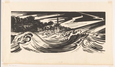 Hurricane by Johannes Frederik Engelbert ten Klooster (signed by artist)