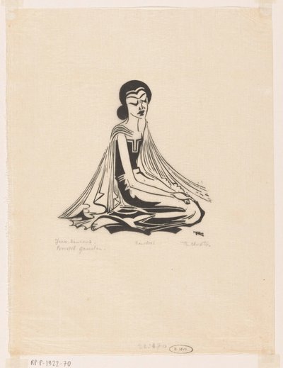Prelude Gamelan (Javanese Dancer) by Johannes Frederik Engelbert ten Klooster (signed by artist)