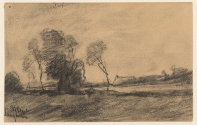 Trees by the Water at Laaghalen by Johannes Gijsbert Vogel