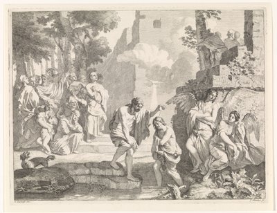 Baptism of Christ (Biblical, Mythological, and Allegorical Representations) by Johannes Glauber