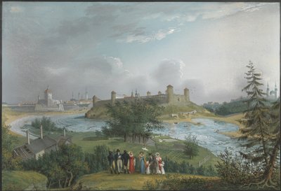 View of the Ivangorod Fortress by Johannes Hau