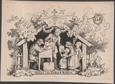 Studio by Johannes Heinrich & Gaber August (1823 1894) Richter