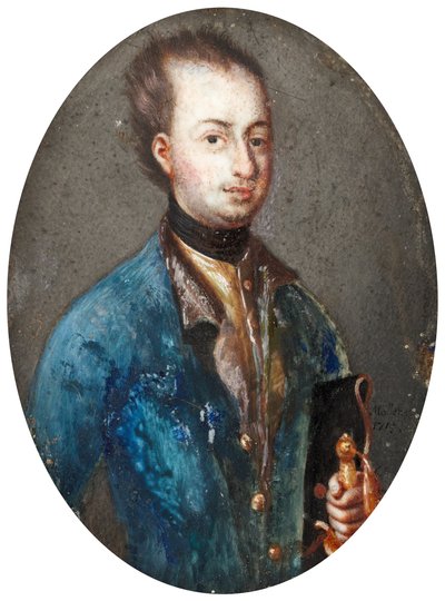 Portrait of King Charles XII of Sweden 1682-1718 by Johannes Heinrich Möller