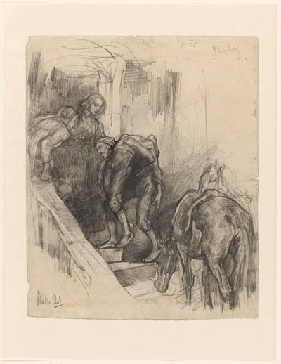 Episode from the Good Samaritan: The Wounded Man is Carried into the Inn by Johannes Hendricus Jurres