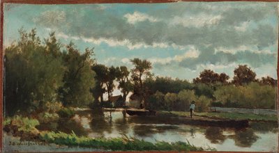 Near Noorden, 19th Century by Johannes Hendrik Weissenbruch
