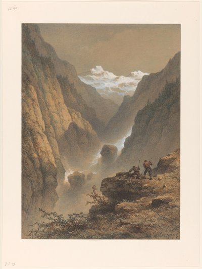Mountain Landscape by Johannes Hilverdink