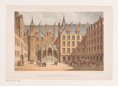 Courtyard of the Palace on the Koudenberg by Johannes Hilverdink