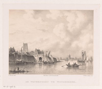 Water Gate in Woudrichem by Johannes Hilverdink