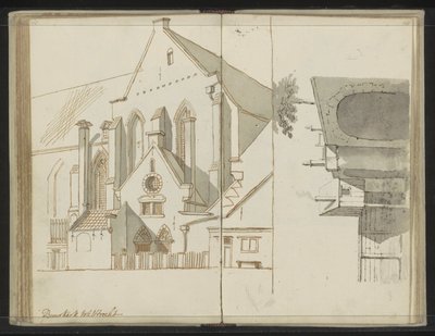 Buurkerk in Utrecht by Johannes Huibert Prins