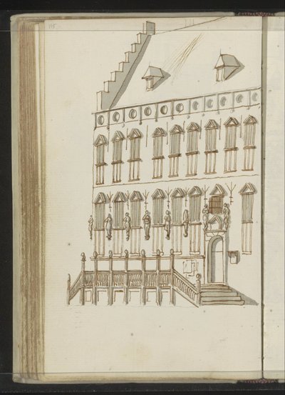 Facade of the Town Hall in Nijmegen by Johannes Huibert Prins