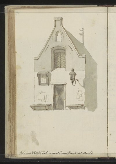 Facade of the Kleine Vleeshal on Lange Nieuwstraat in Utrecht by Johannes Huibert Prins