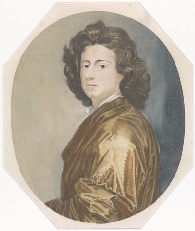 Portrait of the Painter Gottfried Kneller by Johannes Jacobsz van den Aveele (attributed to)