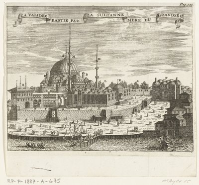 View of the Yeni Cami by Johannes Jacobsz van den Aveele