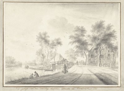 View of the Canal Between Utrecht and Vreeswijk by Johannes Janson