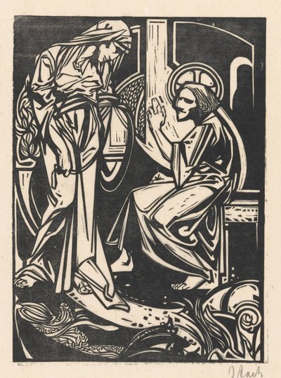 Christ and the Samaritan Woman by Johannes Josephus Aarts (signed by artist)