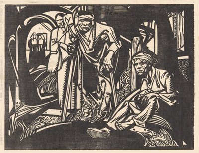 Wounded in a Church by Johannes Josephus Aarts (signed by artist)