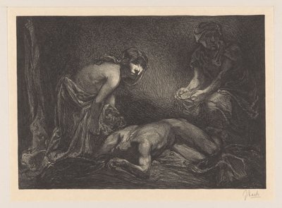 Judith and Maidservant with the Head and Body of Holofernes by Johannes Josephus Aarts (signed by artist)