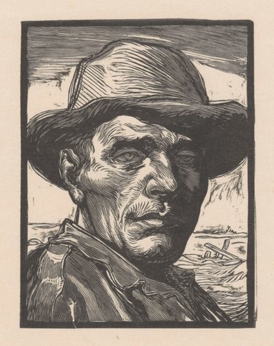 Portrait of an Unknown Man by Johannes Josephus Aarts (signed by artist)