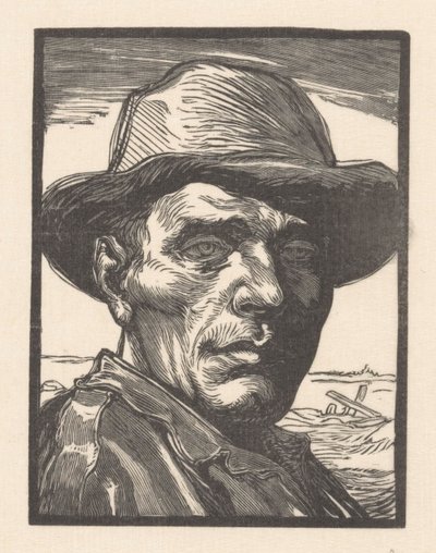 Portrait of an Unknown Man by Johannes Josephus Aarts (signed by artist)