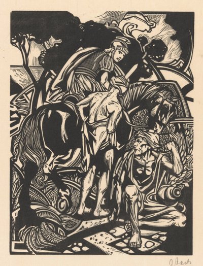 Roman Horseman on Horseback by Johannes Josephus Aarts (signed by artist)