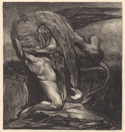 Sphinx with Lifeless Man by Johannes Josephus Aarts (signed by artist)