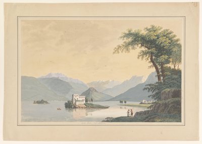 View of Isola Madre in Lago Maggiore by Johannes Josephus Aarts