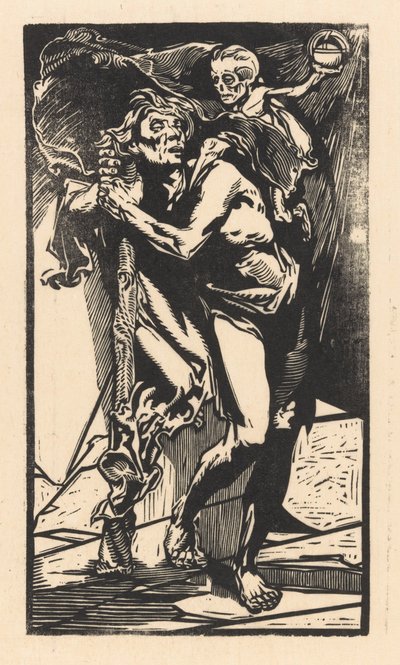 Man with Death on His Back by Johannes Josephus Aarts