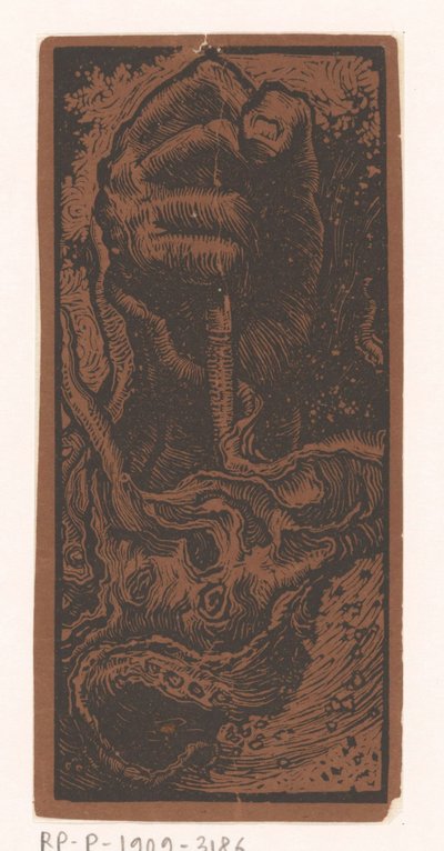 Title Vignette with Clenched Fist for De Paradox by Johannes Josephus Aarts