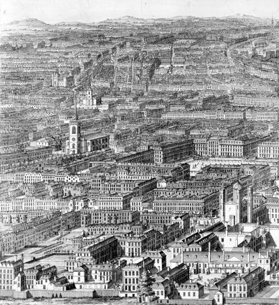 A prospect of the City of London by Johannes Kip