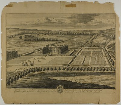 Althrop in the County of Northampton by Johannes Kip