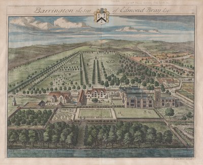 Barrington, The Seat of Edmond Bray, Esq., [1712] reissued 1768 by Johannes Kip
