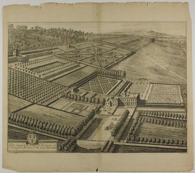 Fair Lawn in the County of Kent, plate 49 from Britannia Illustrata by Johannes Kip