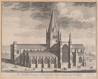 The North Prospect of the Cathedral Church of Oxford by Johannes Kip, after Leendert Knijff