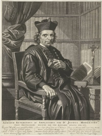 Portrait of Pastor Justus Modersohn by Johannes Klopper