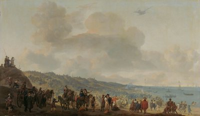 The Departure of Charles II of England from Scheveningen by Johannes Lingelbach