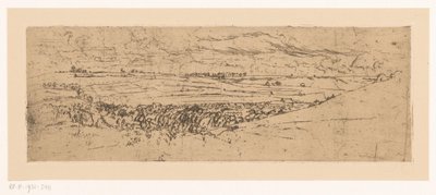 Rolling Landscape with Village by Johannes Löhr
