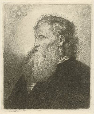 Portrait of an Old Man with Beard by Johannes Mock