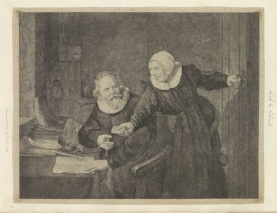 Portrait of the Shipbuilder Jan Rijcksen and His Wife Recueil de quatre-vingt-cinq estampes originales (series title) by Johannes Pieter de Frey