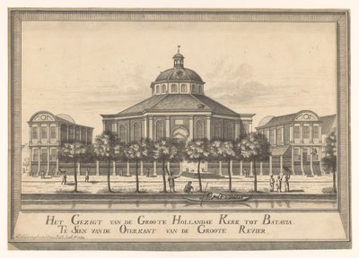 View of the New Dutch Church of Batavia by Johannes Rach