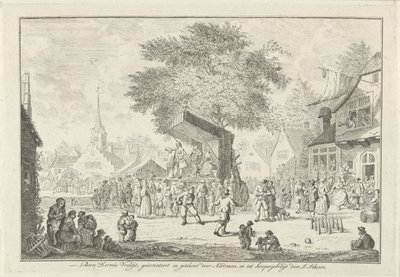 Peasant Fair in the Village, ca. 1750 by Johannes Schouten