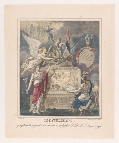 Allegorical Tomb Monument for Jan Carel Josephus van Speijk by Johannes Steyn