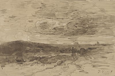 Heath in Drente by Johannes Warnardus Bilders