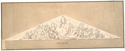 The Resurrection of Christ. Sketch for a Lost Relief for the Marble Church by Johannes Wiedewelt