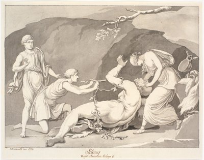 Silenus / Virgil. Bucolia Ecloga 6 by Johannes Wiedewelt