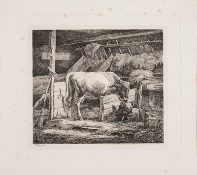 A Cow Stable by Johannes Wilhelm Zillen
