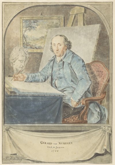 Portrait of Gerard van Nijmegen by Johannes Zacharias Simon Prey